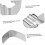 1Set Hand Press Triangle Moon Cake Molds Baking Molds with Floral Patterns for Supplies and Baking Projects 4