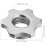 Security Nut and Lock Collars Set for Barbell Dumbbell Nuts 2.5cm Diameter 4PCS Anti-Slip Double Locking 2