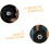 Security Nut and Lock Collars Set for Barbell Dumbbell Nuts 2.5cm Diameter 4PCS Anti-Slip Double Locking 3