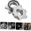 Security Nut and Lock Collars Set for Barbell Dumbbell Nuts 2.5cm Diameter 4PCS Anti-Slip Double Locking 4