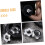 Security Nut and Lock Collars Set for Barbell Dumbbell Nuts 2.5cm Diameter 4PCS Anti-Slip Double Locking 5