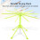 Pasta Drying Rack Green Foldable 1 Pack 2