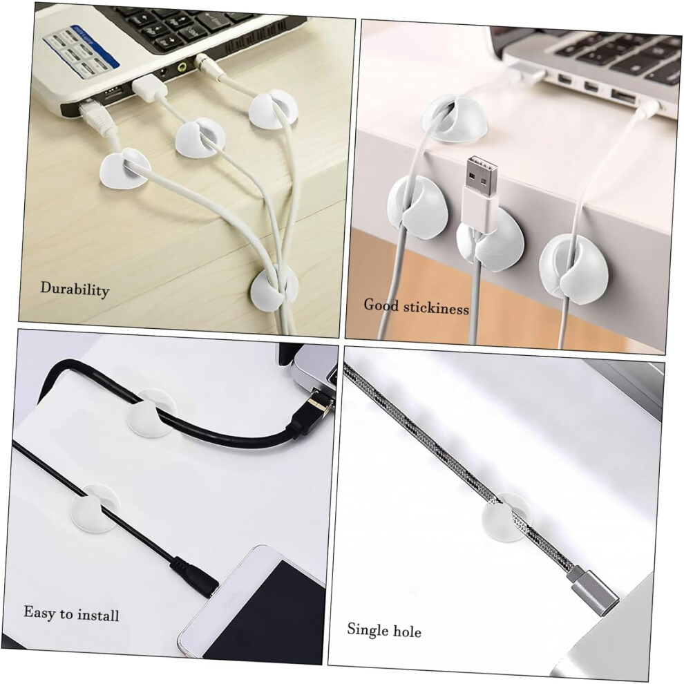 10Pcs Desktop Cable Clips Self Adhesive Wire Organizers For Efficient Cable Management Multipurpose Cable Holder Fixer 5426217743984