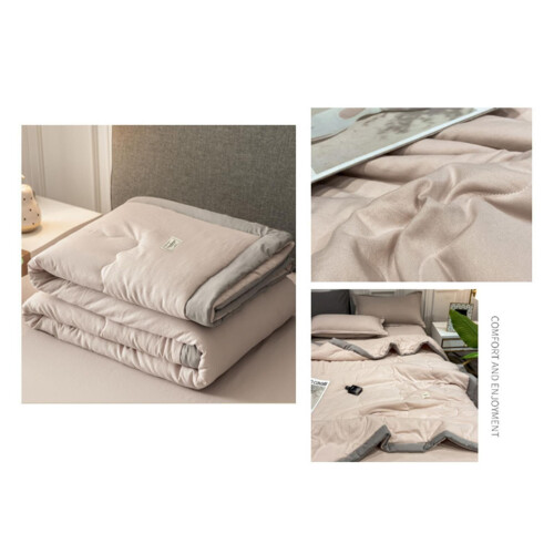 Solid Color Quilt Lightweight Washable All-Season King 2