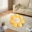 Soft Yellow Flower Throw Pillow 17.71 inch 5