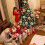 Pre-Lit Tabletop Christmas Tree 40cm Silver/Gold/Red 4
