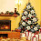 Pre-Lit Tabletop Christmas Tree 40cm Silver/Gold/Red 5