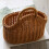 Handgeweven plastic opbergmand 21x10x19cm 3