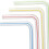 Pastel plastic drinking straws bulk pack 100 pcs 6