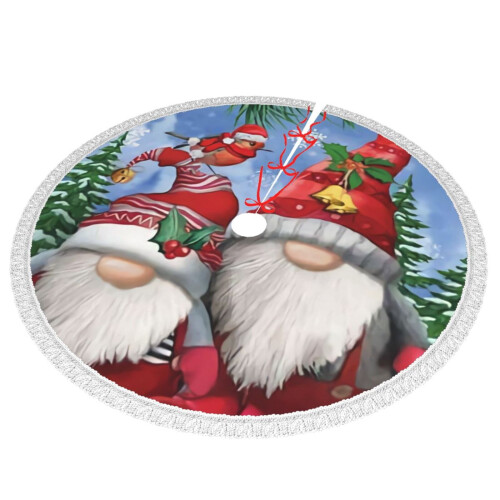 Christmas Tree Skirt 48 Inch Rustic Holiday Decor 1