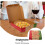 Paper Pizza Trays 10pcs Pizza Storage Containers for Pizza Boxes Savers 3