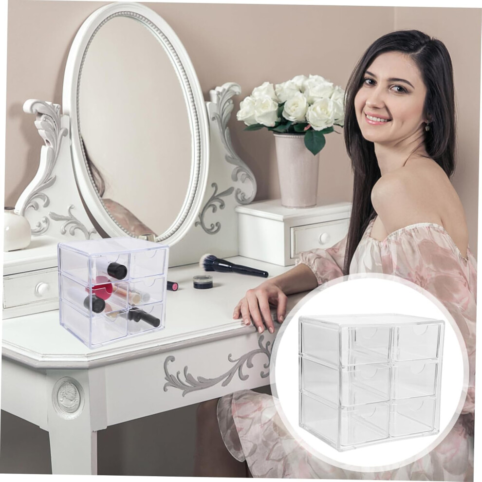 Hbhkjs Versatile Makeup Organizer Set Drawers Space-Saving Stackable Storage Box