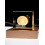 Base de luz noturna LED XunW quadrada de madeira com USB 5