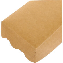 100pcs Disposable Oil Proof Paper Food Boxes Takeout Fried Food Holders Kraft Paper Snack Trays