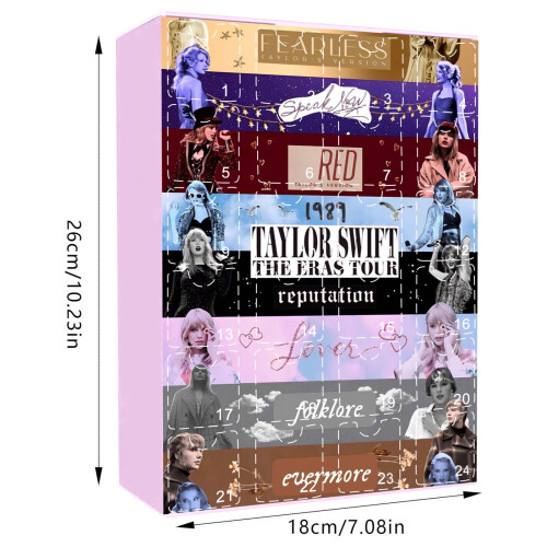 Calendrier de l'Avent de Noël Taylor's - Coffret de bijoux avec 22 éléments 2