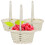 Woven Storage Baskets Farmhouse Style 10 pcs 2