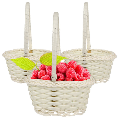 Woven Storage Baskets Farmhouse Style 10 pcs 1