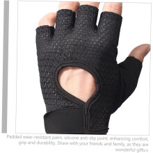 1 pari Fitness Half Finger Cots rannekääreet käsineet käsipainokäsineet Hengittävät harjoitushanskat