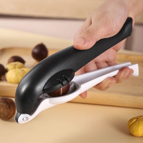 Abridor de castanhas com cabo longo antiderrapante para cozinha. 2