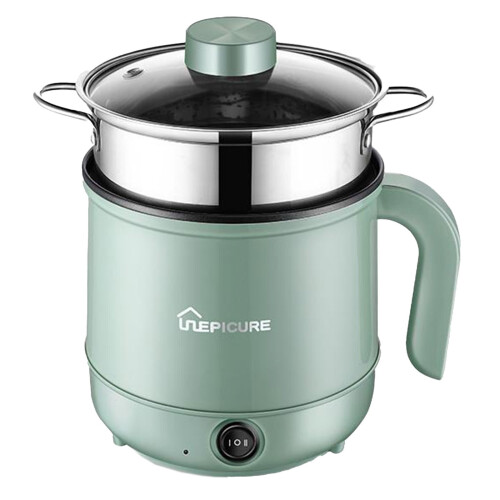 WJSXC Electric Hot Pot 1.7L with Steam Function Green 1