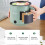 WJSXC Electric Hot Pot 1.7L with Steam Function Green 4