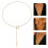Classical Round Loop Necklace Adjustable Stainless Steel-Gold 3