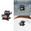 Hübsche Brosche „Black Puss Nipping Coffee“, niedliche 2