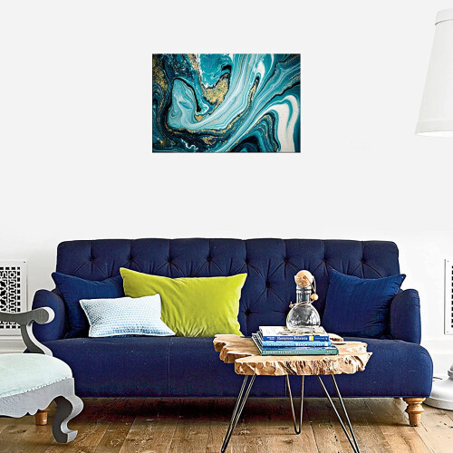 Space View From Earth Canvas Wall Art Modern Decor 1