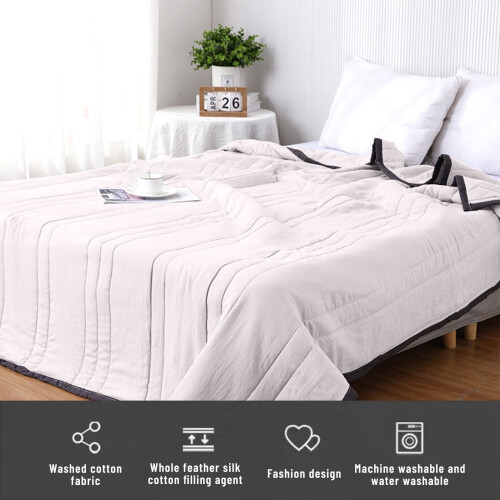 Queen Cooling Quilt Breathable Summer Blanket 200x150cm 1