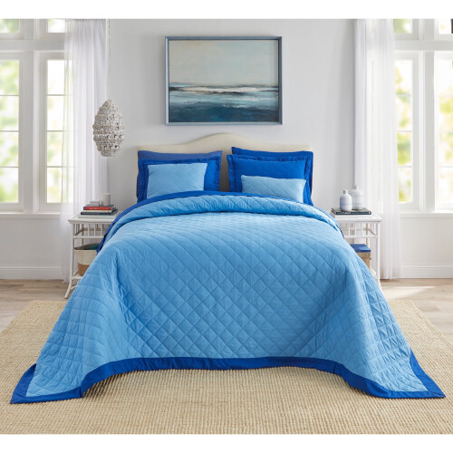 BrylaneHome Bedding BH Studio Αναστρέψιμο Δίχρωμο Υπερ-Μαλακό Καπιτονέ Κάλυμμα 1