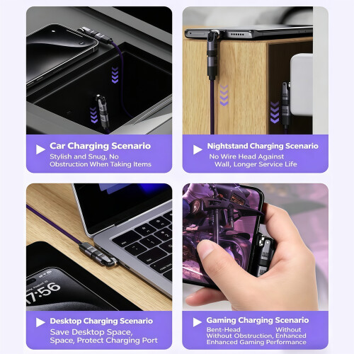 Fast Charging Cable With 360 Degree Rotatable-1.2 meters 1
