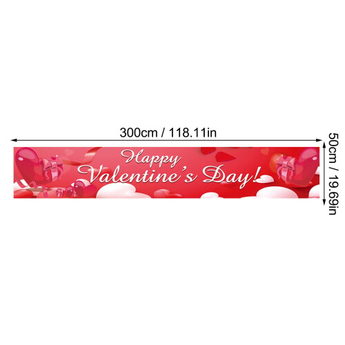 Gartenflagge zum Valentinstag, Polyester, Outdoor-Banner 1