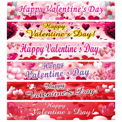 Gartenflagge zum Valentinstag, Polyester, Outdoor-Banner 2