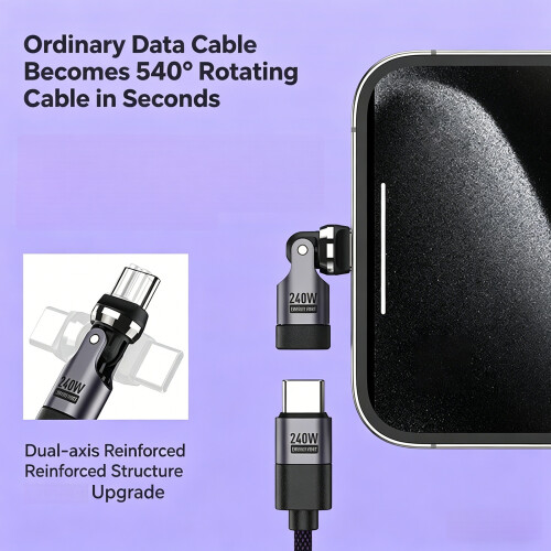 Fast Charging Cable With 360 Degree Rotatable-1.2 meters 2