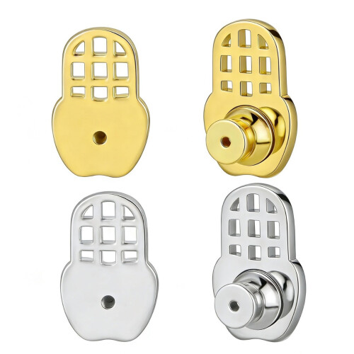 2PCS Earring Backs For Heavy Earrings Support Comfortable-Gold 1