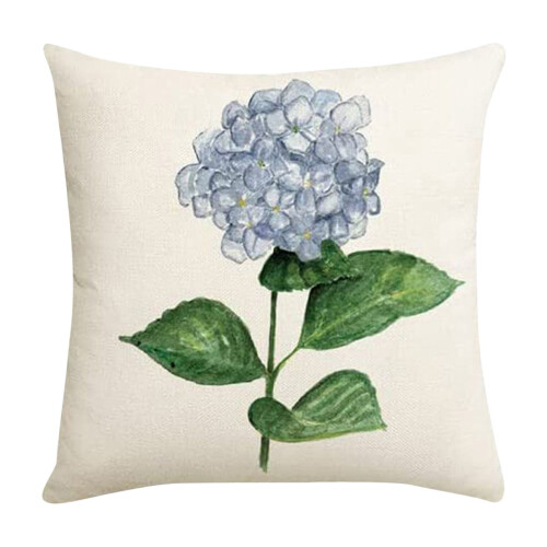 Jacenvly blomsterprintet pudebetræk 43x43 cm 2