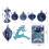 Cailmei Christmas Balls Decorations Green Set 3
