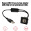 2 In 1 USB Car Chargers Cable Square Clip Type Waterproof-2m 6