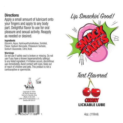 SMACK Tarts Lickable Flavoured Lube 118ml 1