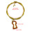 Elegant Hollow Key Clavicle Chain With Geometric Patterns-Red 4