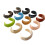 Geometric Irregular Gradient Arc Shaped Open Bangle Acrylic-2 2