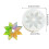 Crystal Epoxy Resin Snowflake Silicone Mold For Jewelry Making 3