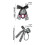 Cool gotisch sleutelhangeraccessoire met hartframe en-B 4