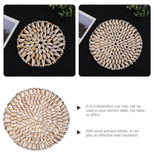 Seashell Coaster Set – Heat-Resistant, Reusable, 20 cm 2