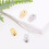 Comfortable Earring Supports For Large Hoops 2PCS-golden white 3