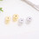 Comfortable Earring Supports For Large Hoops 2PCS-golden white 5