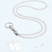 Pearl Beaded ID Lanyard for Women