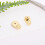 Comfortable Earring Supports For Large Hoops 2PCS-golden white 6