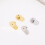 Comfortable Earring Supports For Large Hoops 2PCS-golden white 7