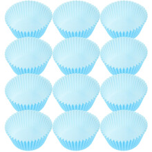 Blue Paper Cupcake Liners 100 pcs 2.67 x 1.97 x 1.26 in